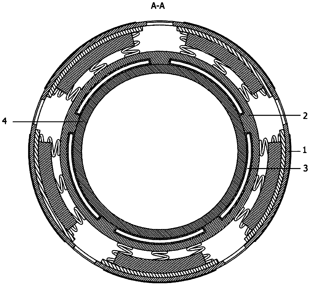 Bridge pier protection structure based on building safety