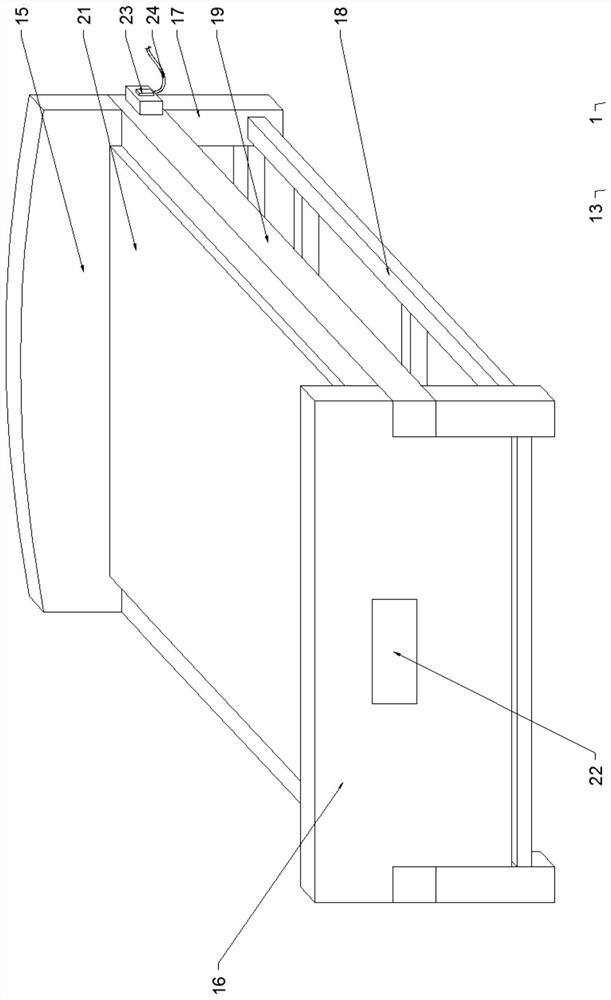 Nursing bed based on segmented bending structure