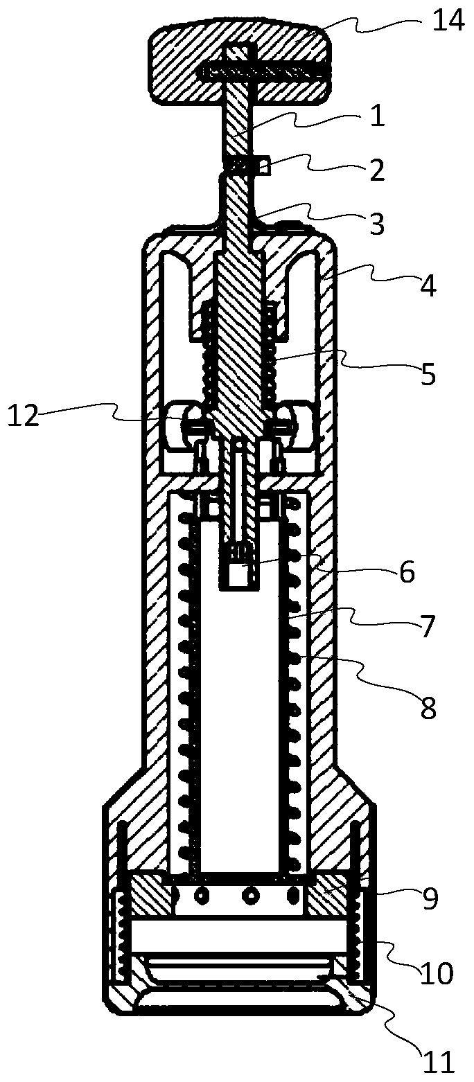 Split type sternal puncture needle handle assembly and split type sternal puncture needle