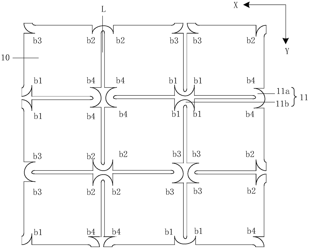 A stretchable panel and a flexible display device