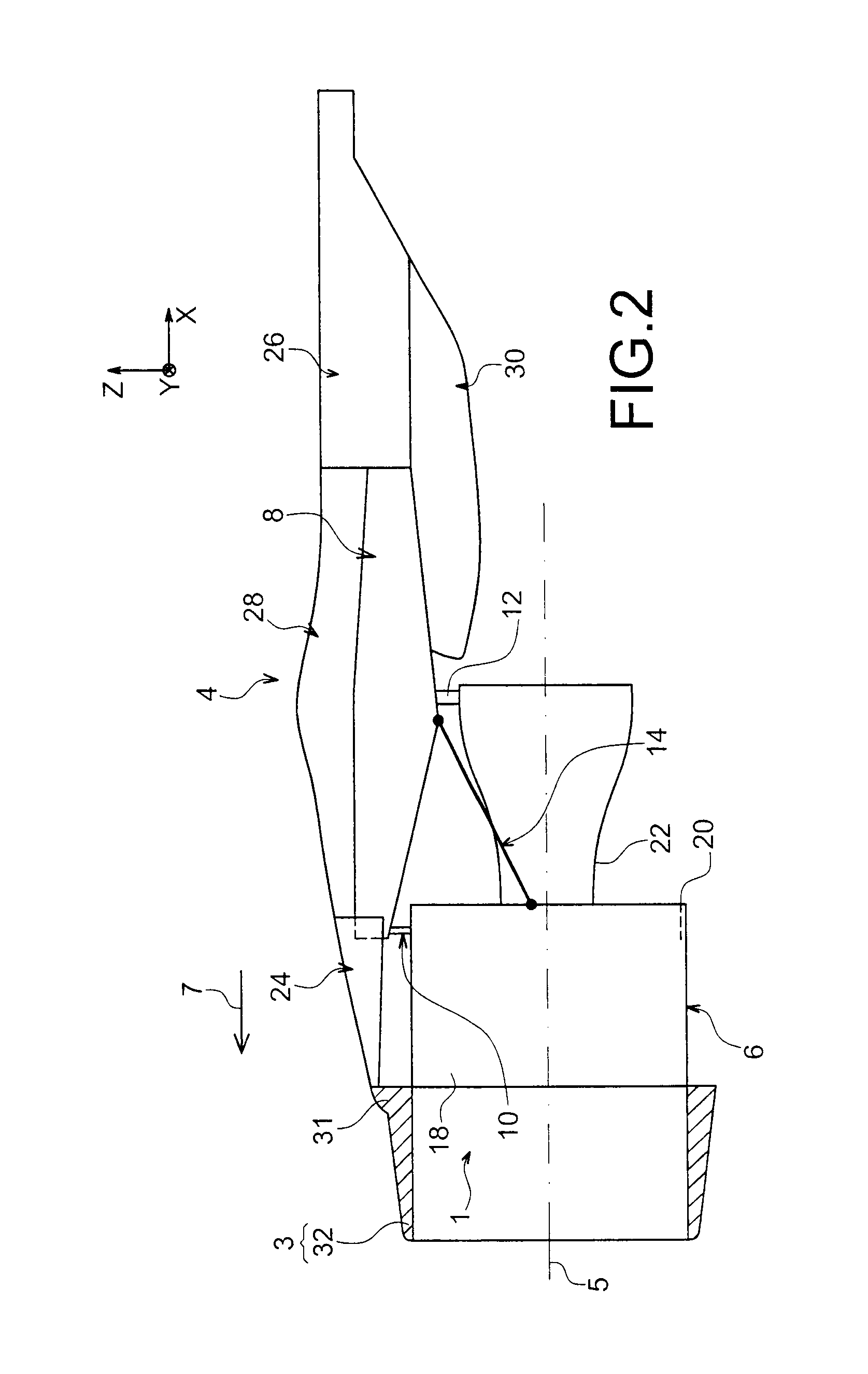 Fan cowl support cradle mounted on the attachment pylon and on the air inlet of the nacelle