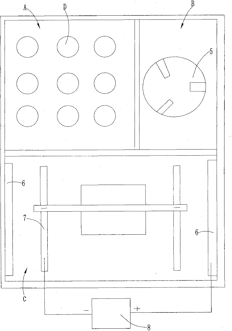 Heating device for electrochemstry cleaning salt bath furnace