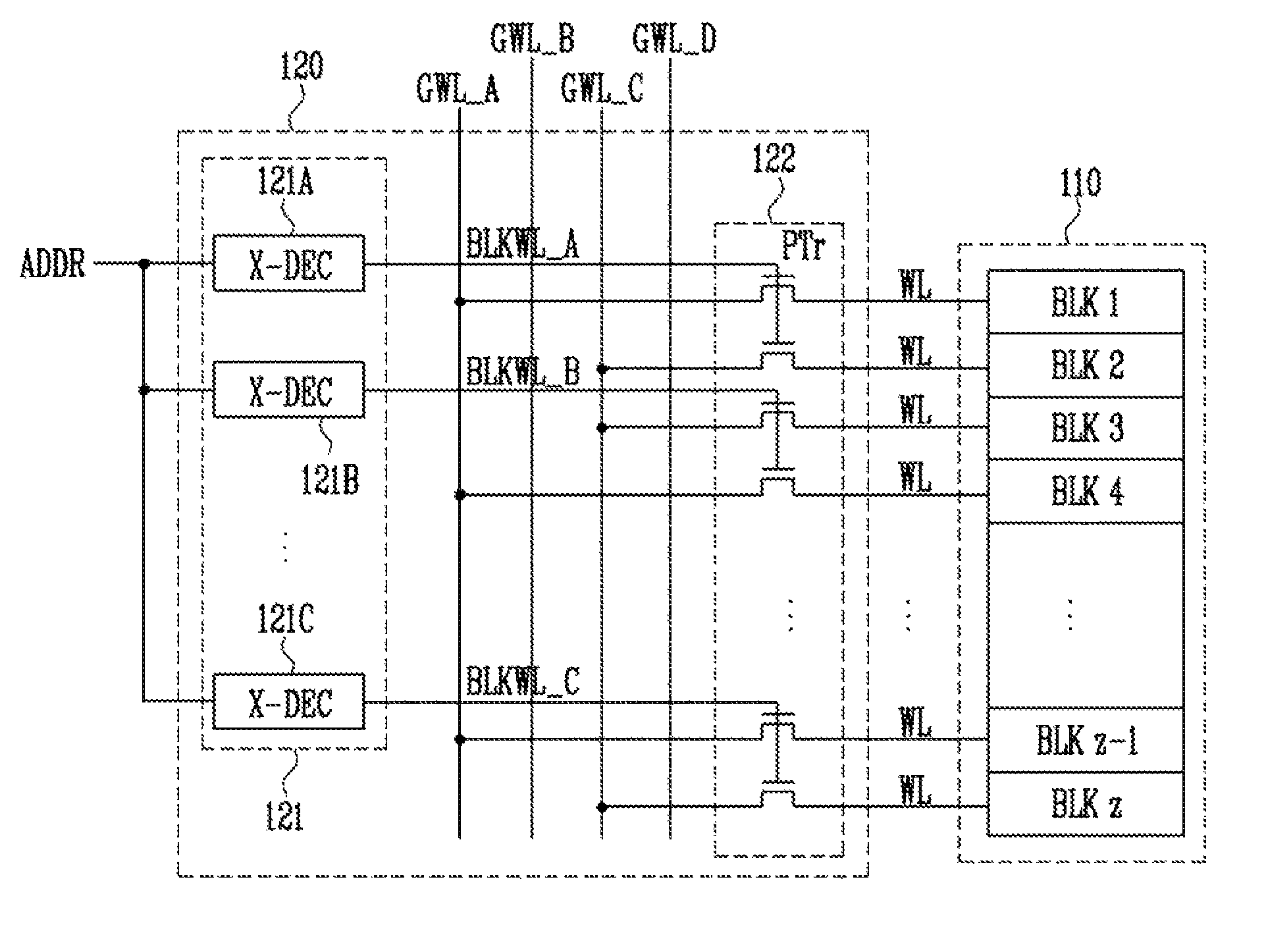 Semiconductor memory device improving threshold voltage of unselected memory block and operating method thereof