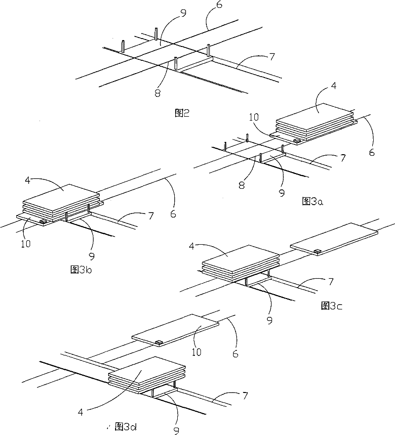 Transverse slab-outputting method of CRTSII rail slab and slab field