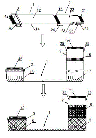 A kind of LVDS line with parallel line structure and its manufacturing method