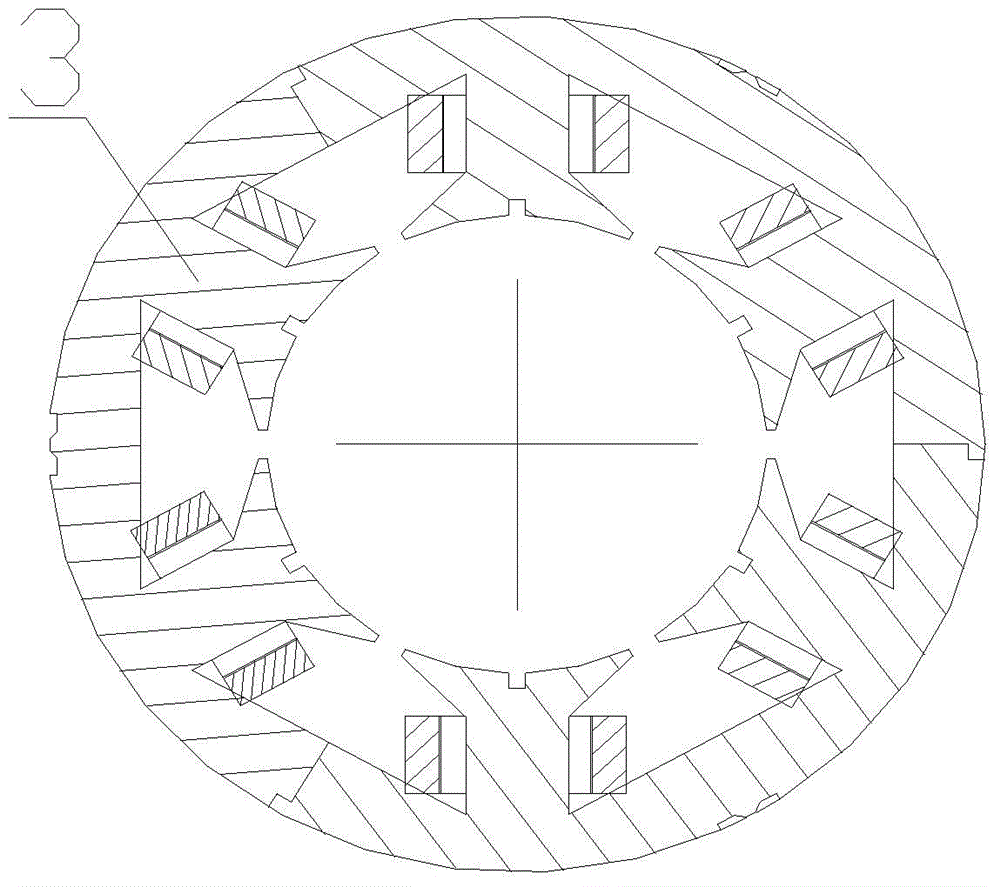 Split stator of permanent magnet motor and manufacturing method of split stator