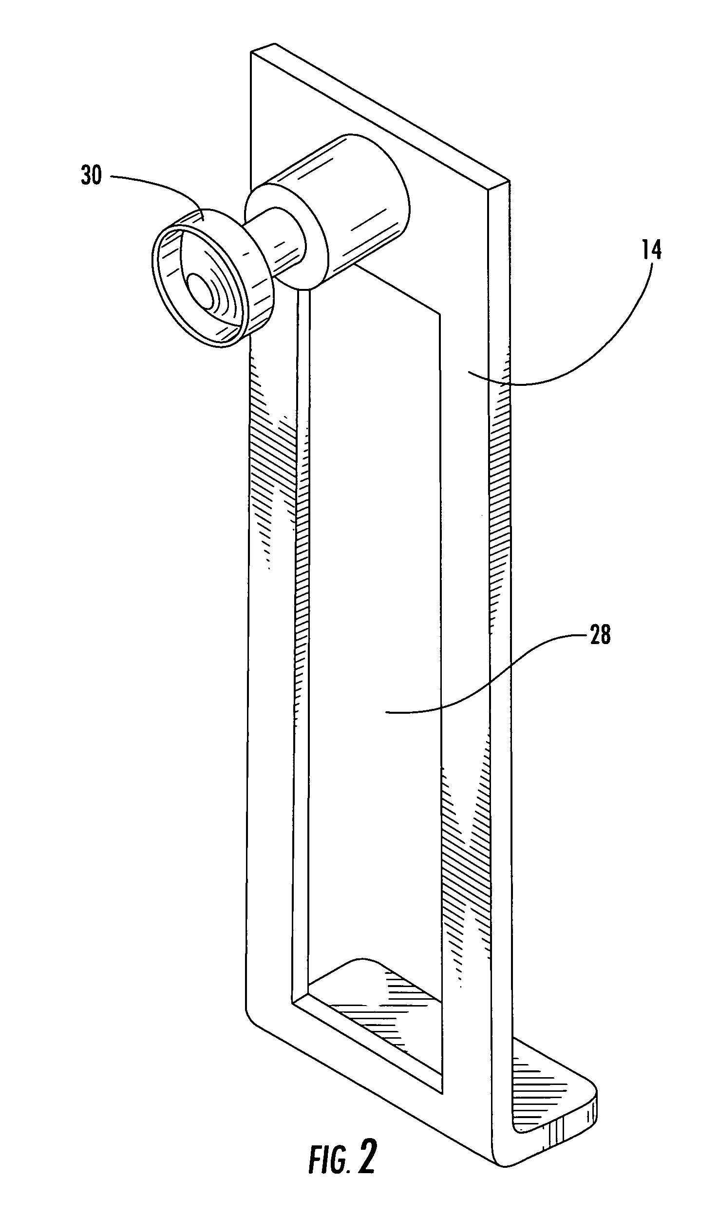 Parking device for fiber distribution hub