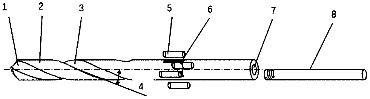 Drilling and rolling combined forming cutter