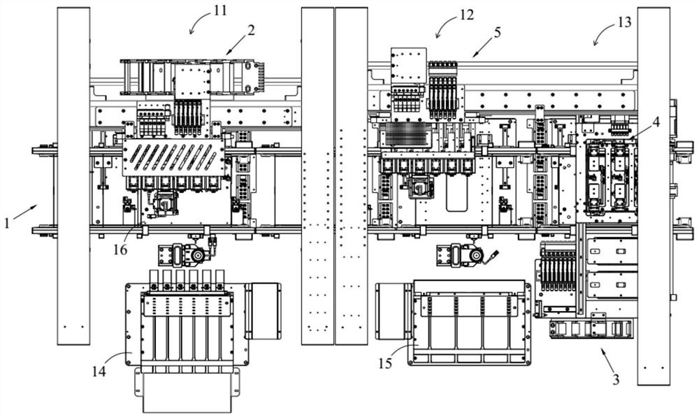 An assembly and glue-applied integrated assembly line