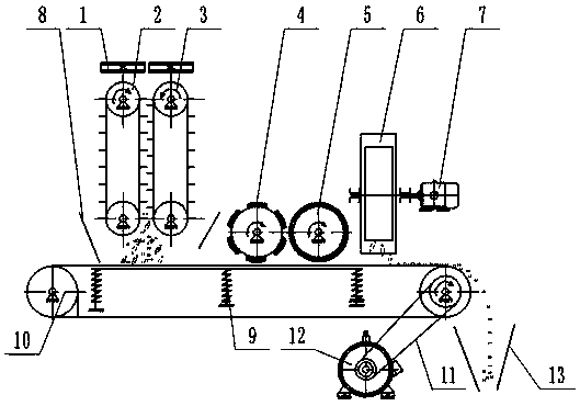 Flexible-stripping and pressure-friction type soybean breeding thresher