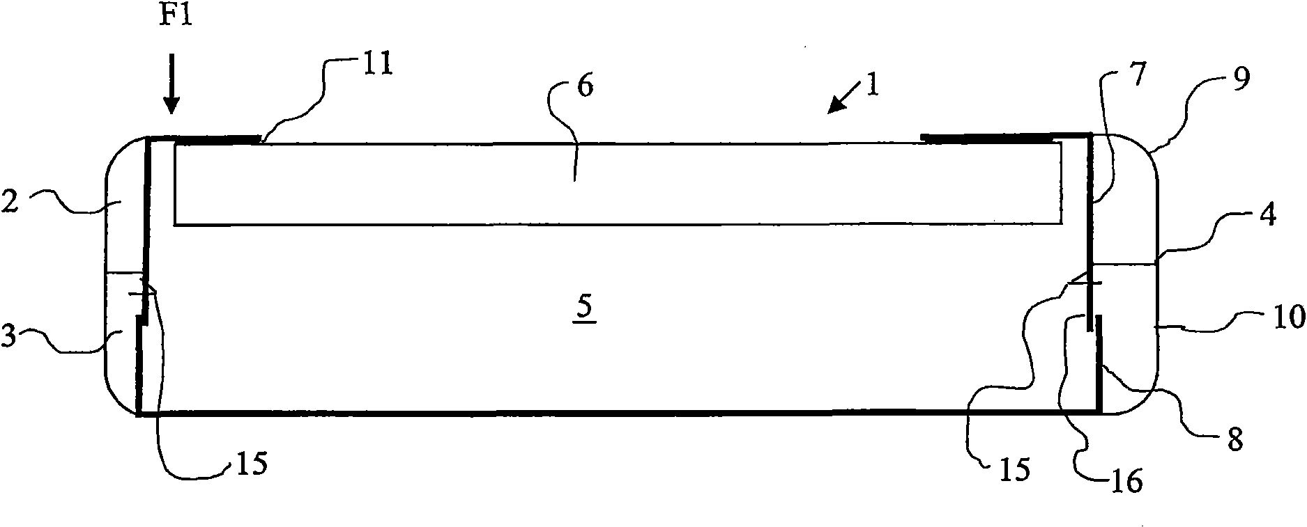 Housing for an electronic device, device comprising such a housing and method for manufacturing such a housing