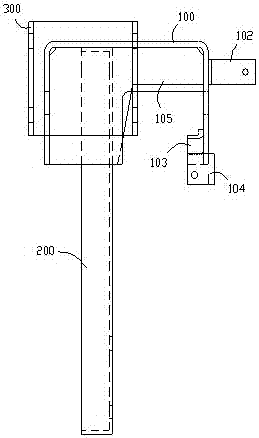 A combined bracket for clutch-operated front-end mechanism