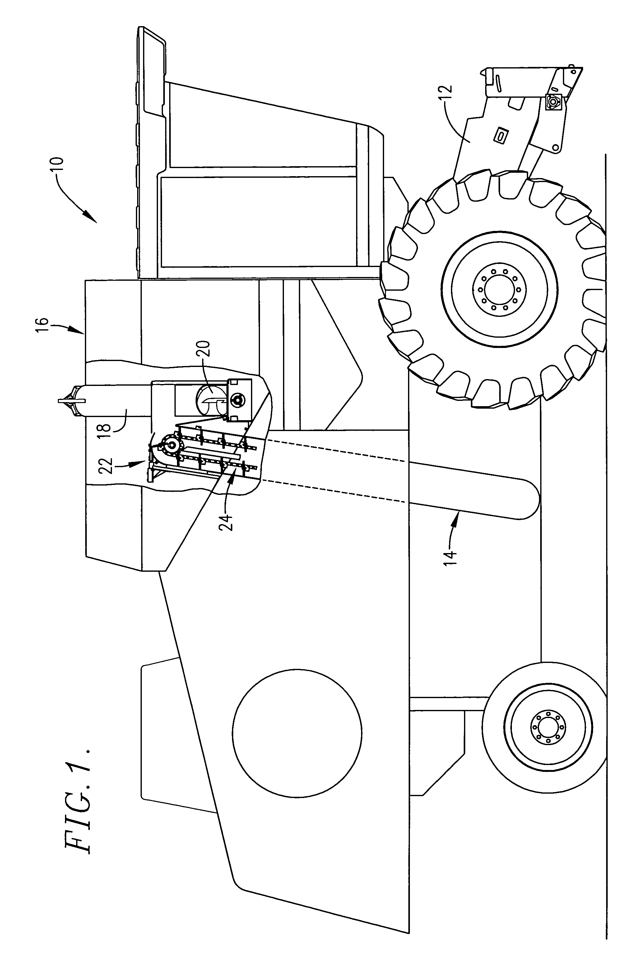 Mass flow grain monitor and method