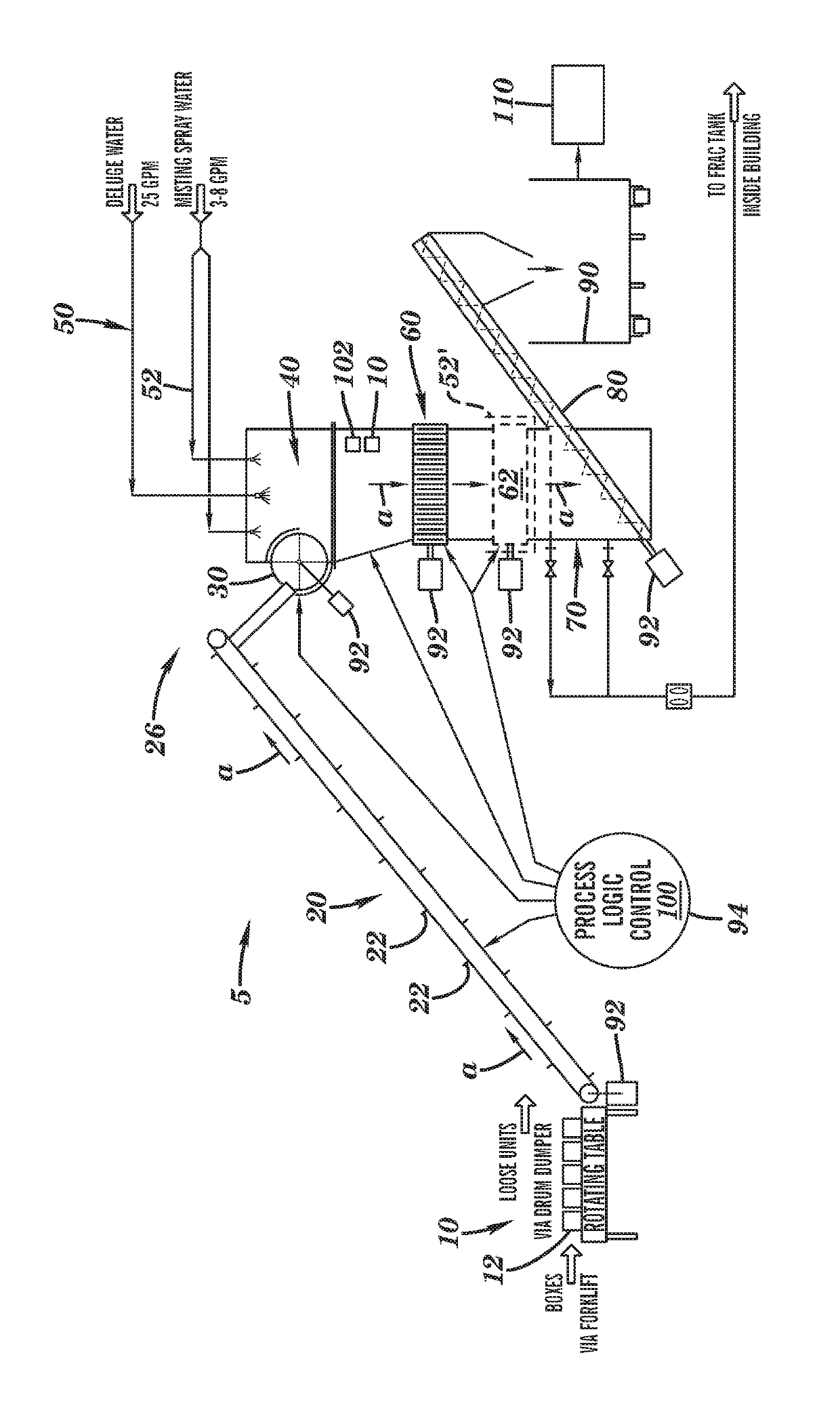 Apparatus and method to render air bag inflators and other low level detonatable devices inert for recycling