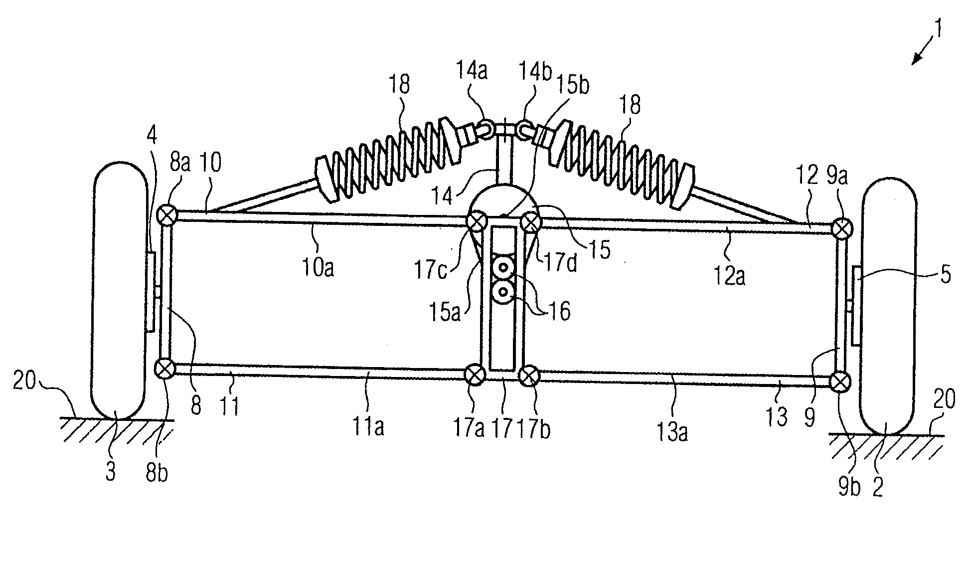 Suspension tilting module for a wheeled vehicle and a wheeled vehicle equipped with such a suspension tilting module