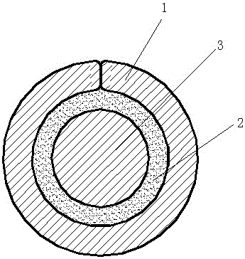 Brass cored flux-cored welding ring and preparation method thereof