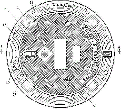 Inclined well lid alarm system and alarm method