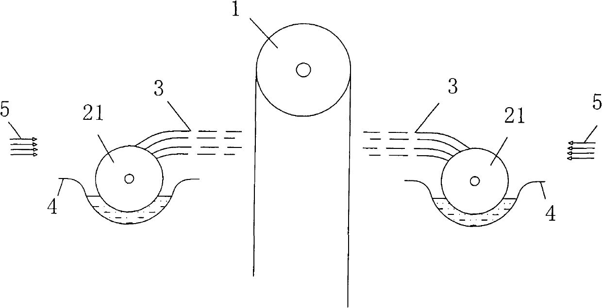 Electrospinning device for preparing nano fabrics massively