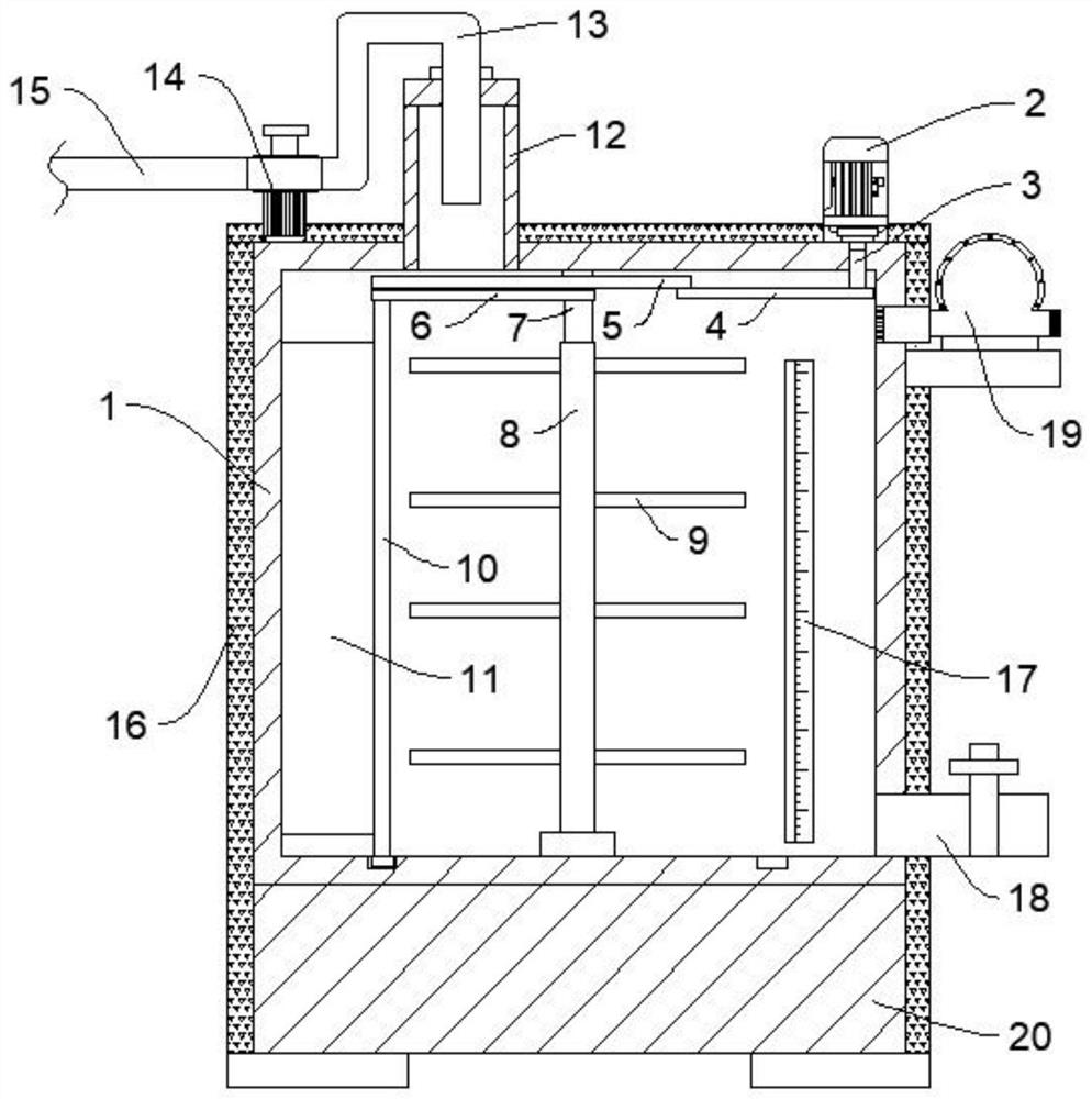 Building decoration engineering coating mixing device