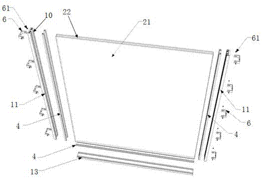 An electric rolling shutter glass partition wall