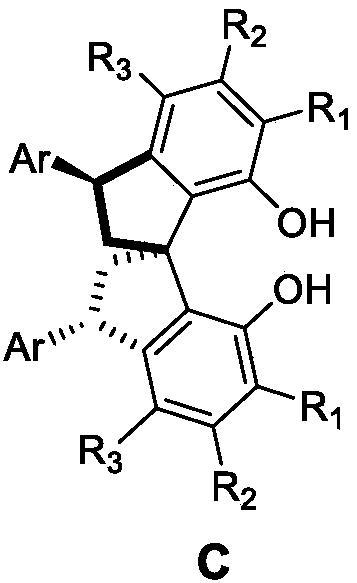 Asymmetric synthesis method for 3,3'-diaryl substituted chiral spiro bisphenol compound