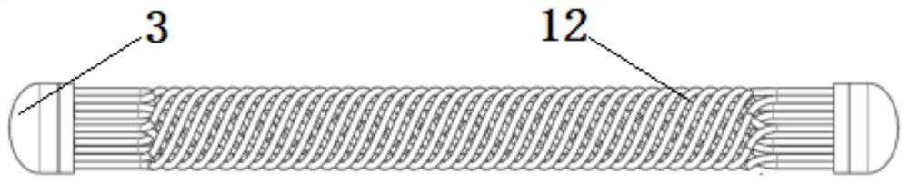 Segmented spiral condensing heat exchanger