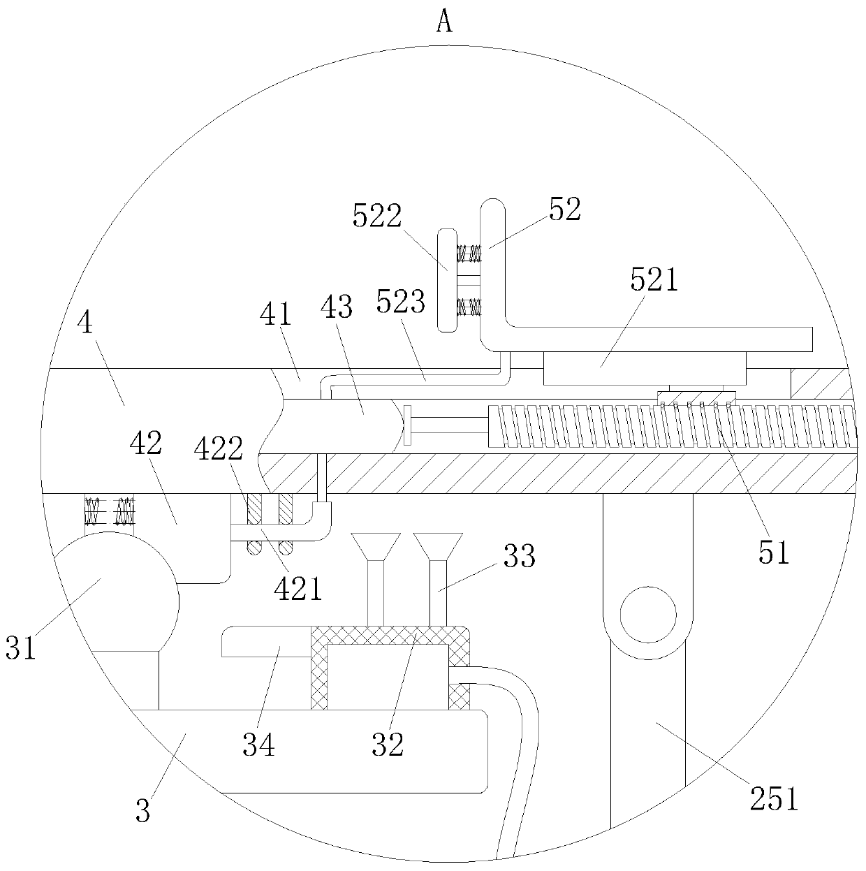 Multifunctional auxiliary device for graphic design teaching