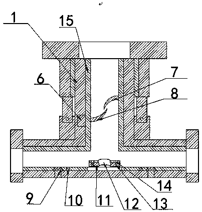 Three-way ceramic valve