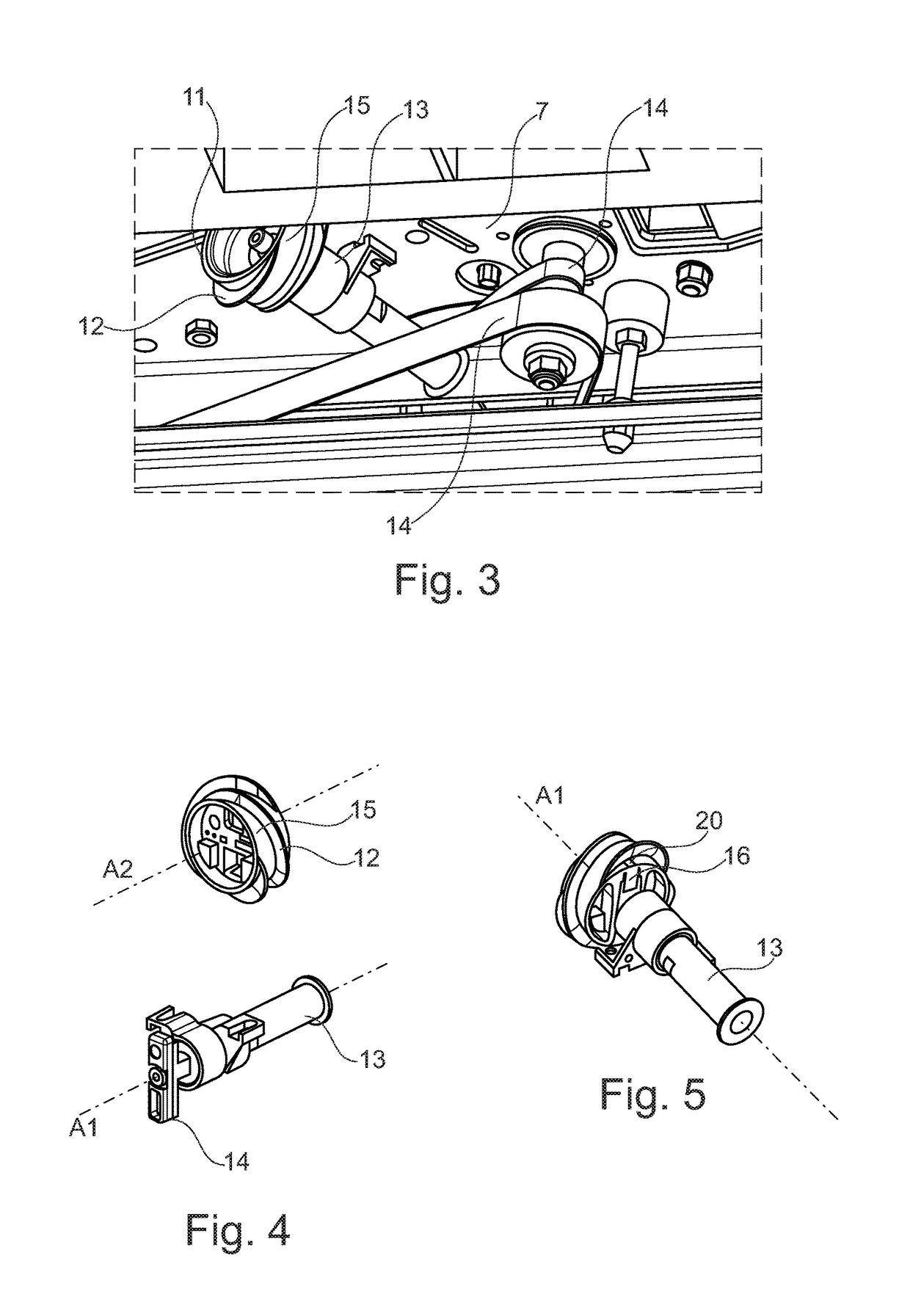 Postal sorting machine having a sorting outlet jogger provided with a quick-release helical-blade wheel