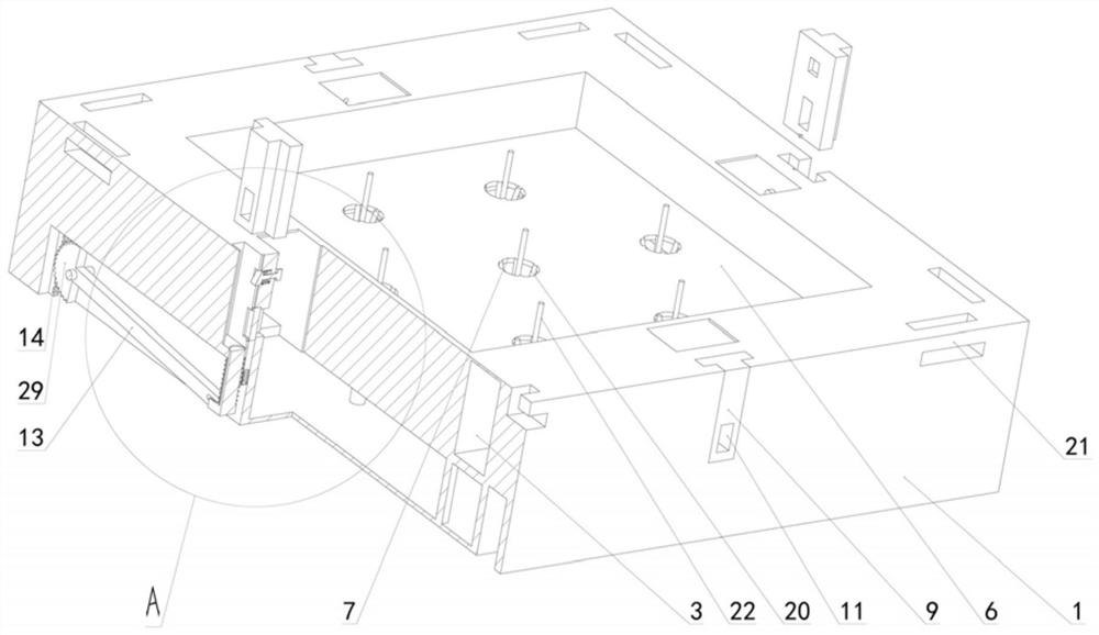 Land supporting structure for green building