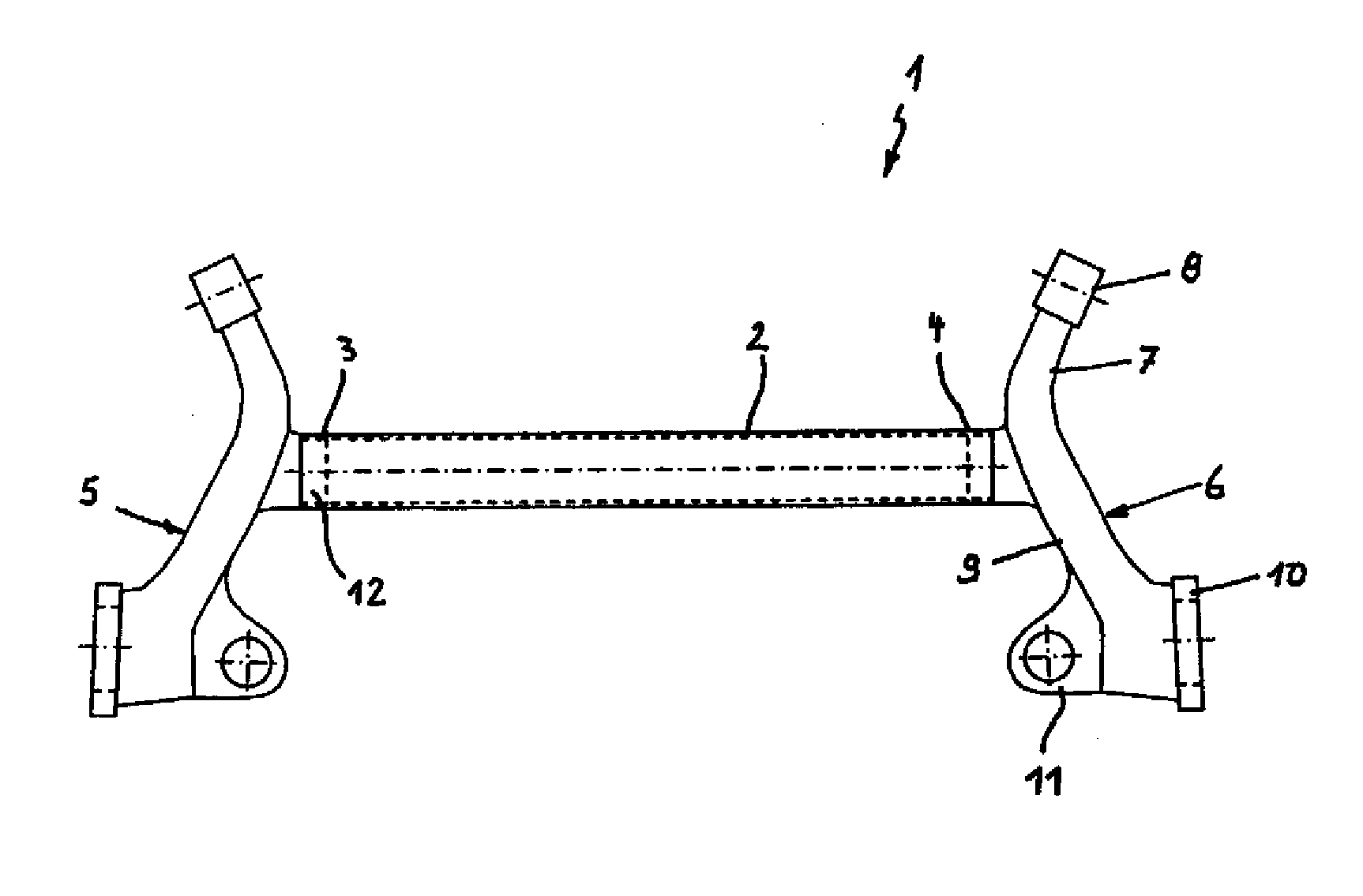 Motor vehicle axle component and method for producing a motor vehicle axle component