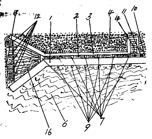 River levee for flood control and power generation