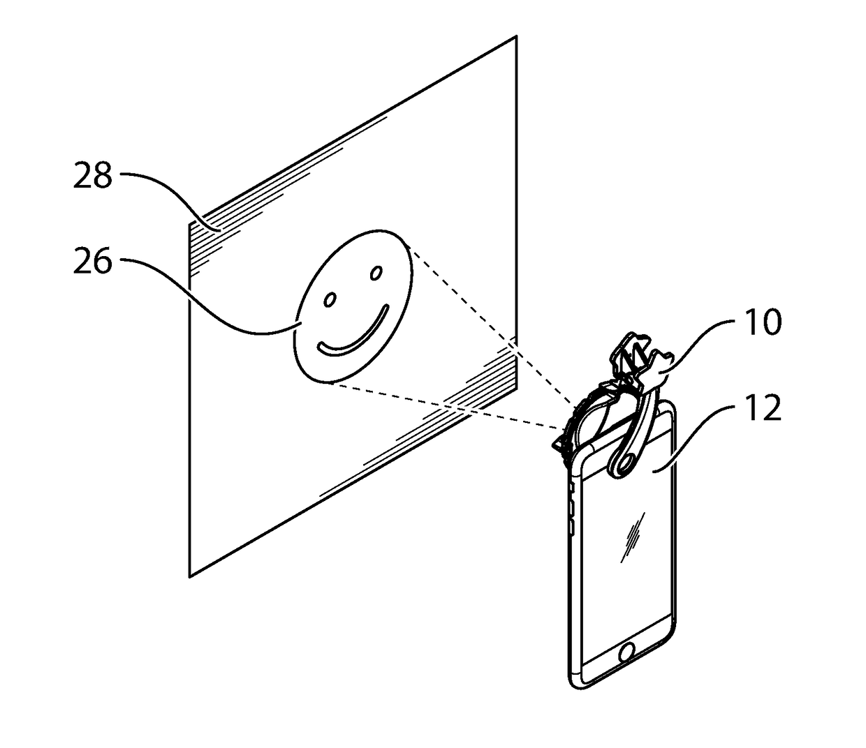 Clip for mounting external device to electronic device