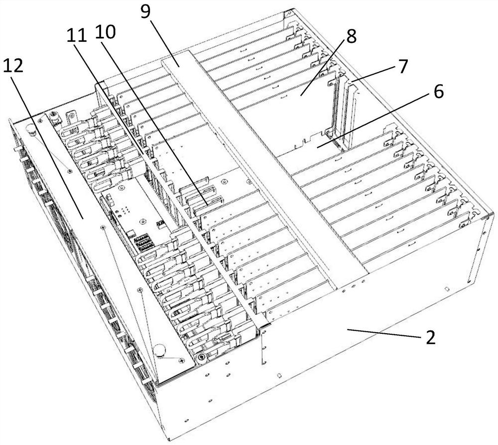 Drawer type high-density FPGA cloud platform case