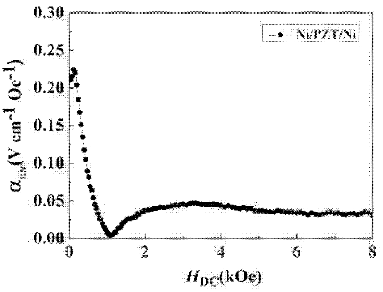 Magnetic-electric composite material and preparation method thereof