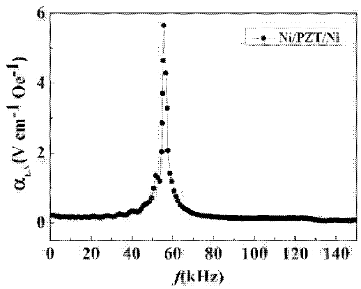 Magnetic-electric composite material and preparation method thereof