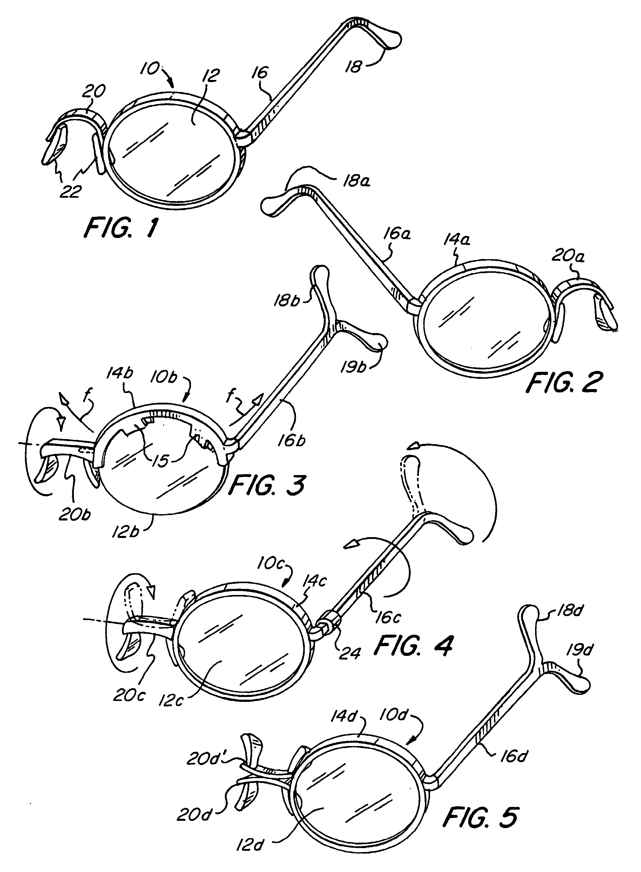 Monocular eyeglass assembly