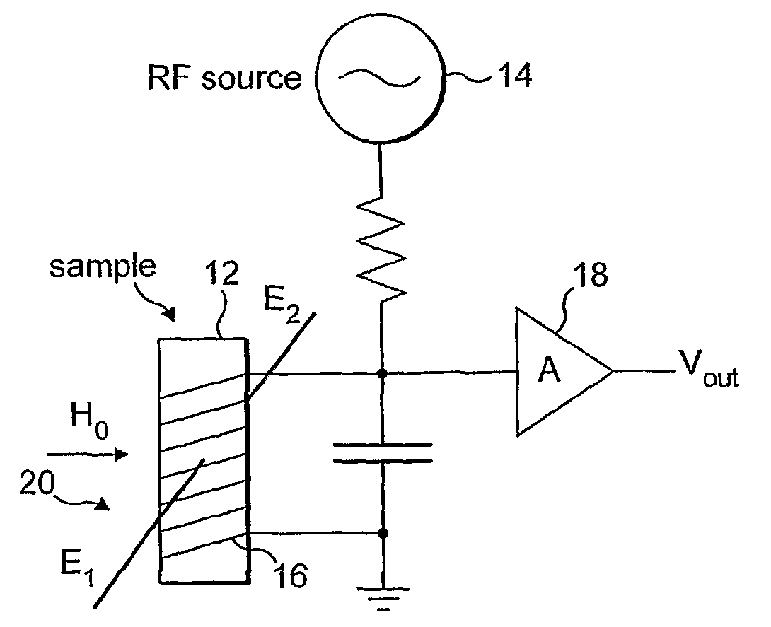 Electric potential sensor for use in the detection of nuclear magnetic resonance signals