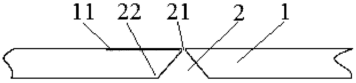 One-side welding and one-side forming welding method for MAG faced-up butt joint