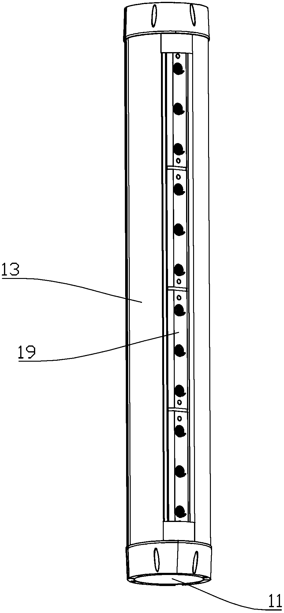 Encircling LED road bridge handrail lamp