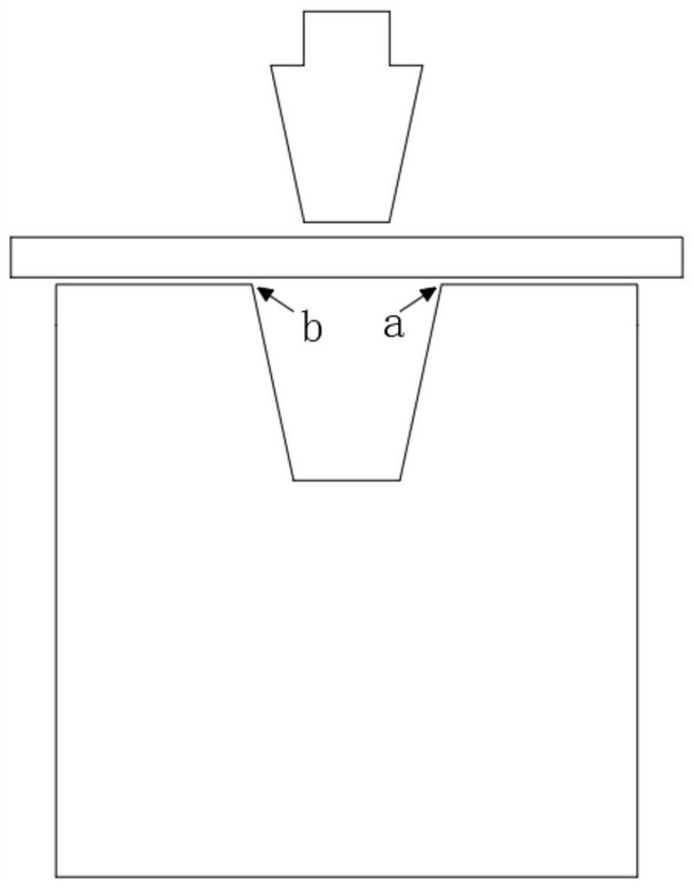 Nondestructive metal plate bending machining device