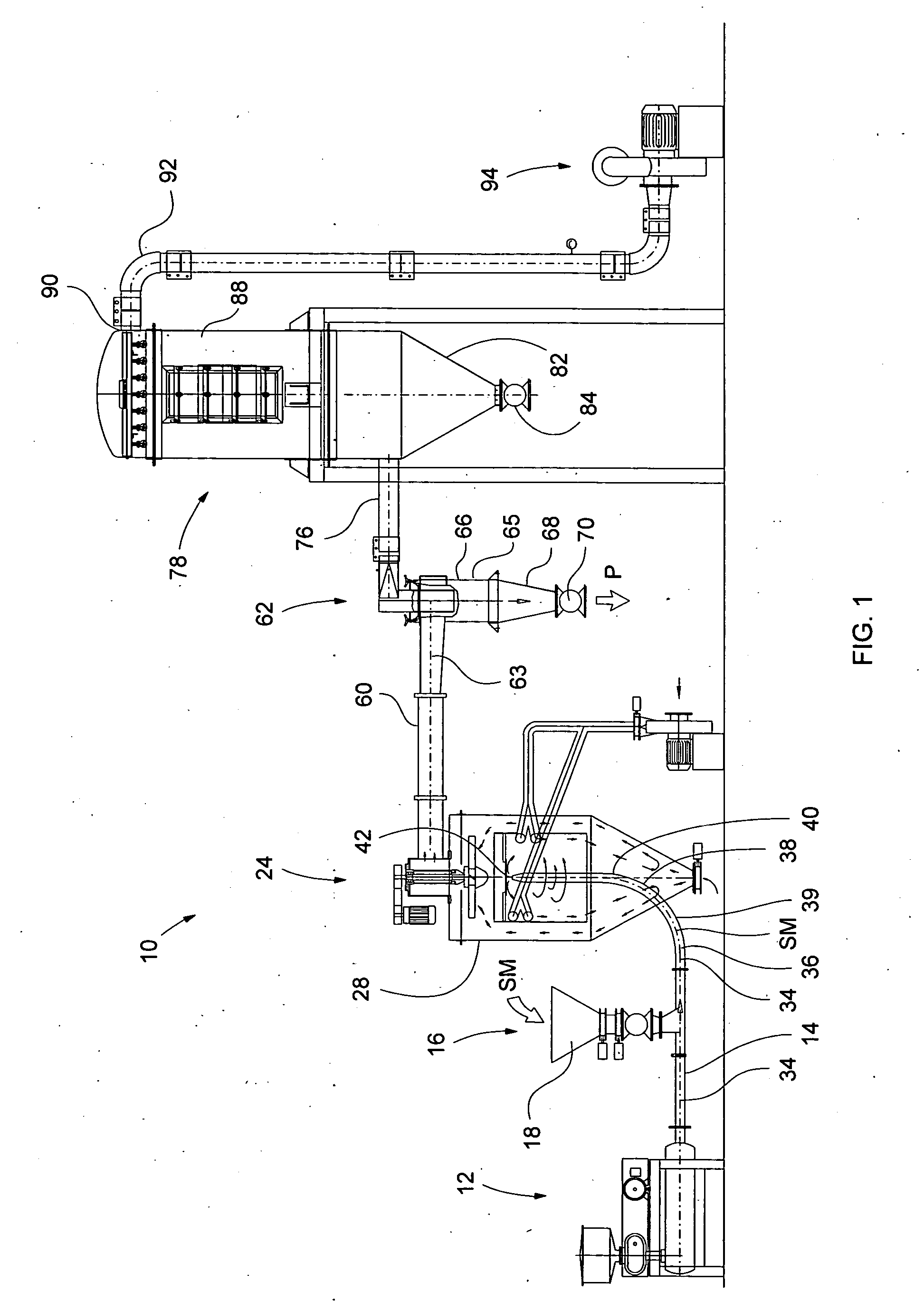 Apparatus and method for air classification and drying of particulate matter