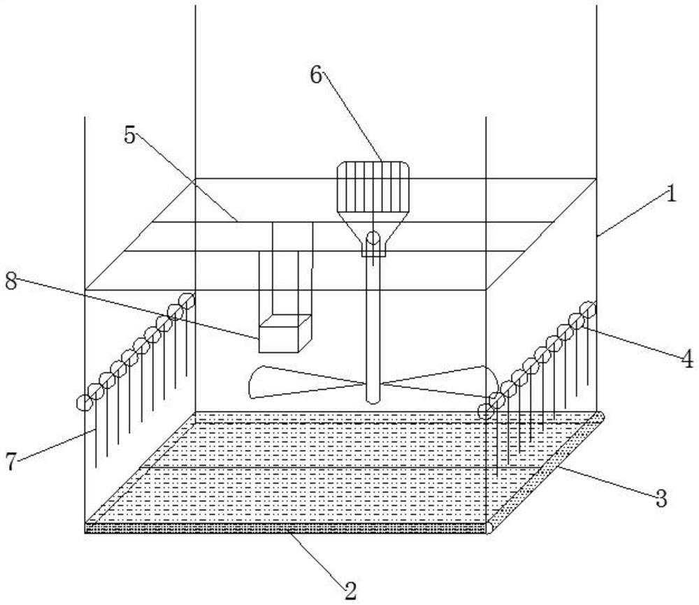 High-efficiency aeration device for micro-nano bubbles in water body in riverway and use method of high-efficiency aeration device