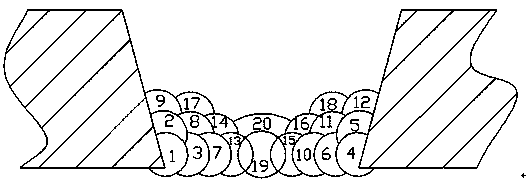 Large-gap argon arc welding bottom sealing repair method for carbon steel pipeline and container