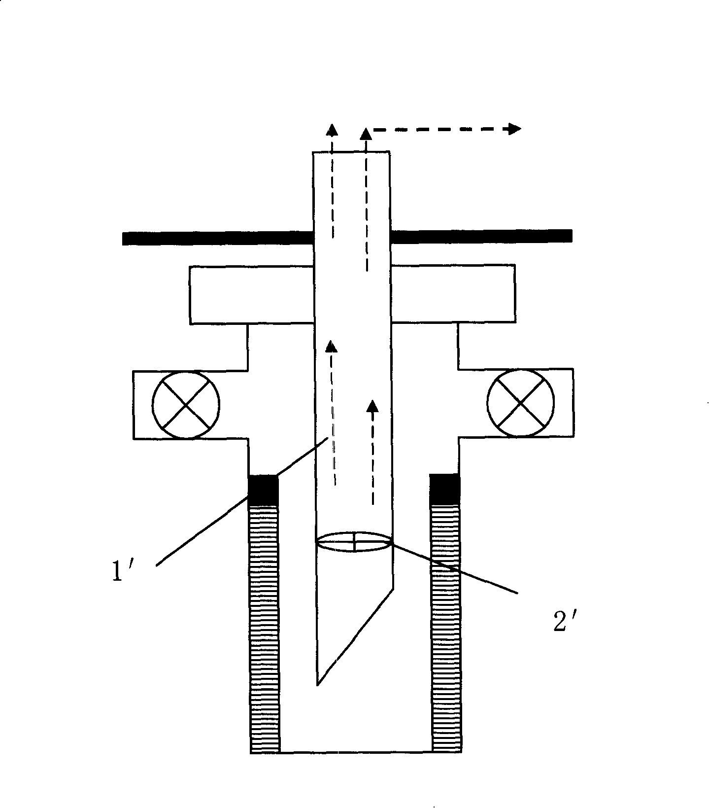 Continuous sand flushing technique and continuous sand flushing device thereof