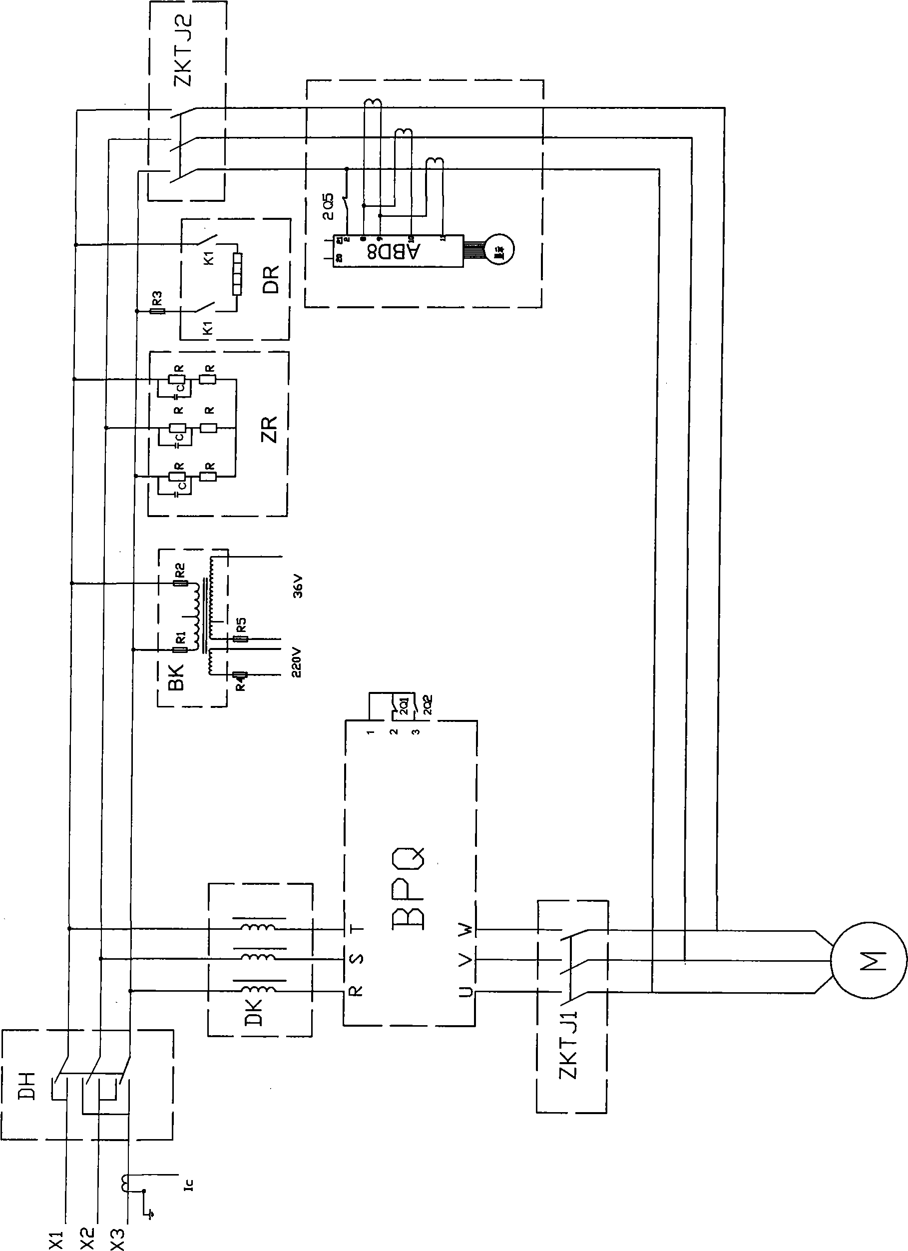 Mine flameproof and intrinsic safety type variable frequency speed control device