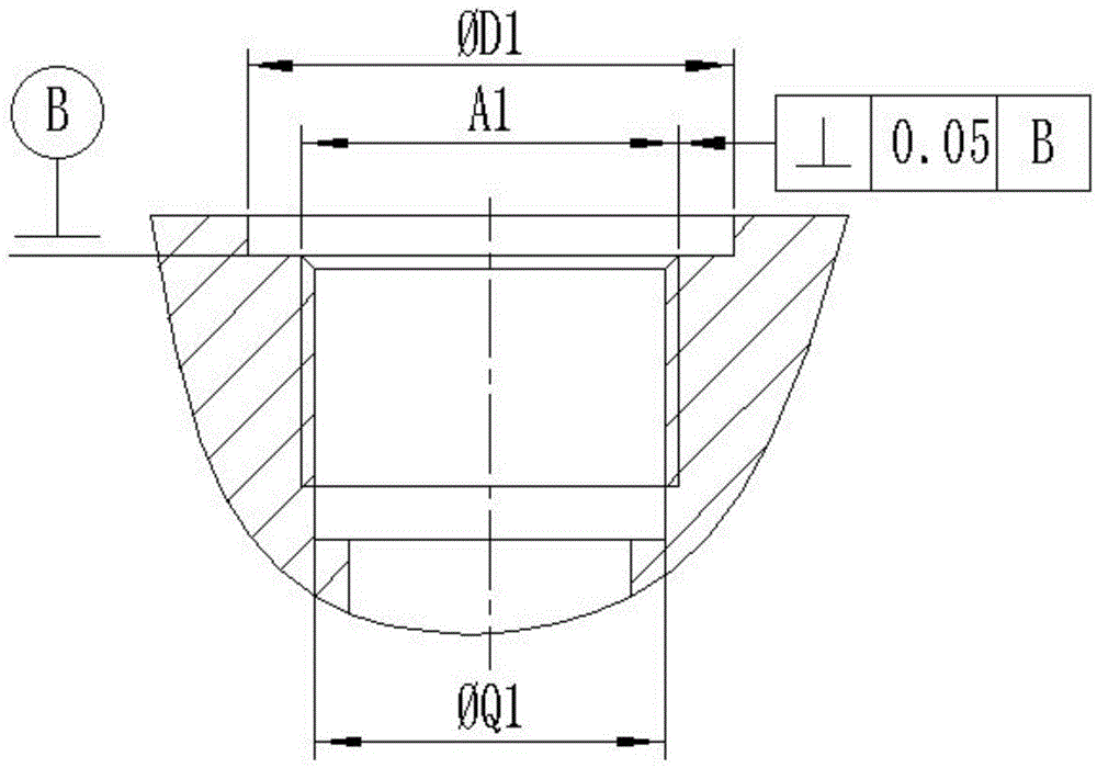 Internal thread perpendicularity detecting device and using method thereof