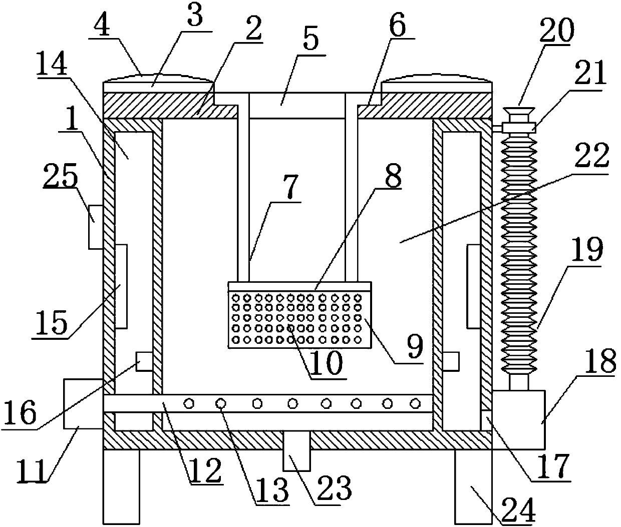 Energy-saving and environment-friendly medical drug fumigation nursing device