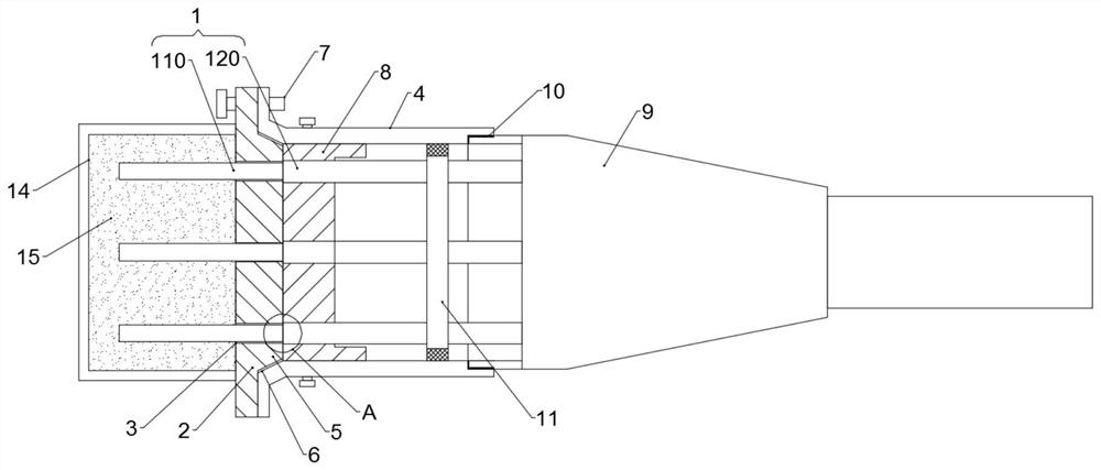 Stay cable tensioning end anchorage device structure