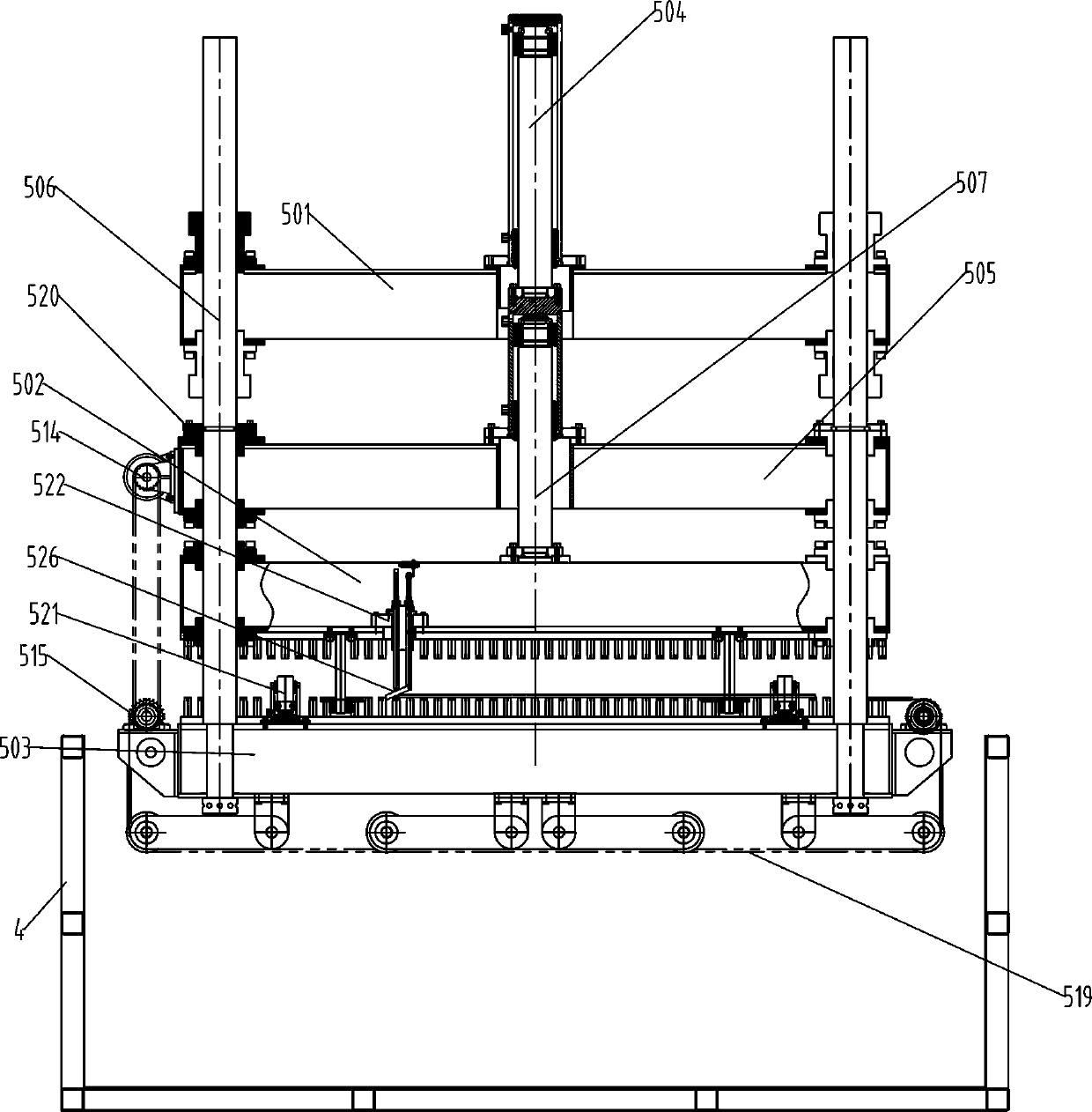 Thin plate type quenching production line